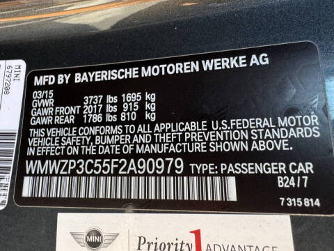 2015 MINI Convertible Cooper S