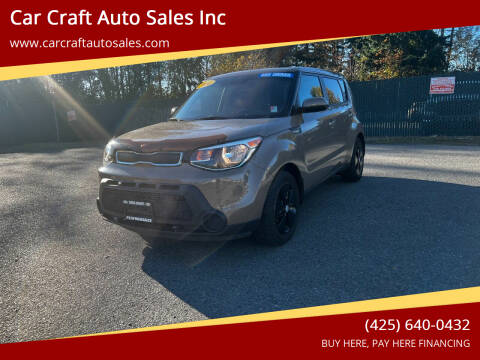 2014 Kia Soul for sale at Car Craft Auto Sales Inc in Lynnwood WA