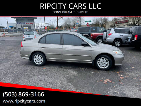 2004 Honda Civic for sale at RIPCITY CARS LLC in Portland OR