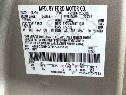 2011 Mercury Mariner Premier V6