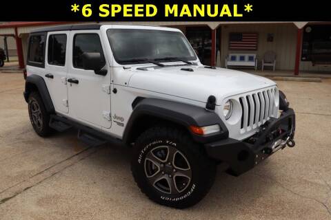 2018 Jeep Wrangler Unlimited for sale at PITTMAN MOTOR CO in Lindale TX