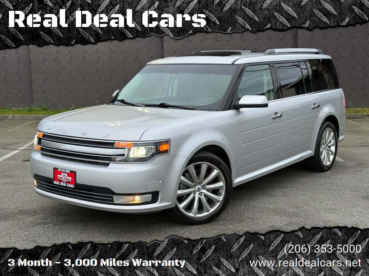 Silver 2013 Ford Flex Limited AWD Limited 4dr Crossover 1