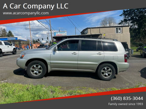 2006 Toyota Highlander for sale at A Car Company LLC in Washougal WA