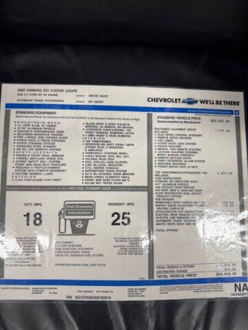 2002 Chevrolet Camaro Z28