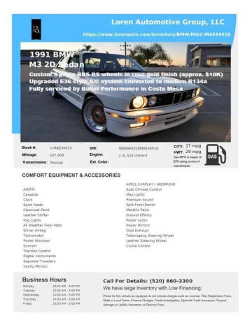 1991 BMW M3