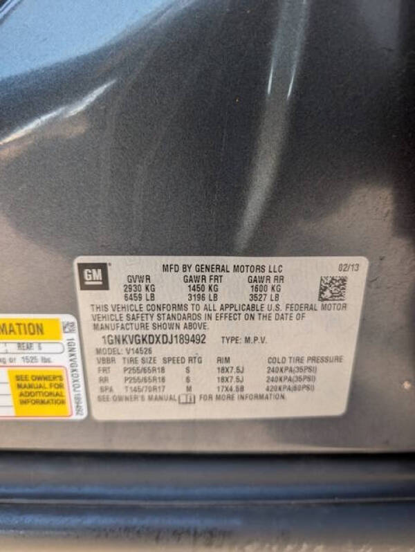 2013 Chevrolet Traverse LT