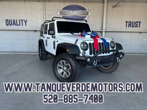 2015 Jeep Wrangler Unlimited for sale at TANQUE VERDE MOTORS in Tucson AZ