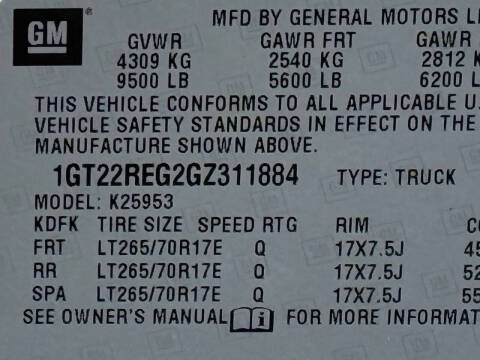 2016 GMC Sierra 2500HD