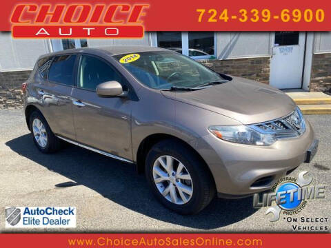 2014 Nissan Murano for sale at CHOICE AUTO SALES in Murrysville PA