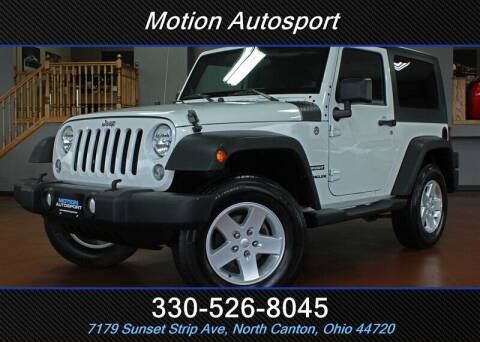 2014 Jeep Wrangler for sale at Motion Auto Sport in North Canton OH