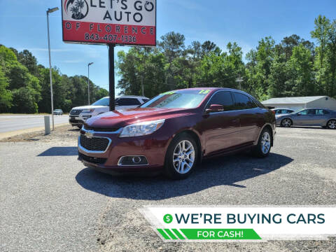2015 Chevrolet Malibu for sale at Let's Go Auto in Florence SC
