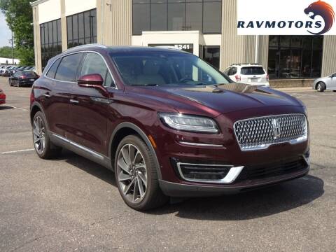 2020 Lincoln Nautilus for sale at RAVMOTORS 2 in Crystal MN