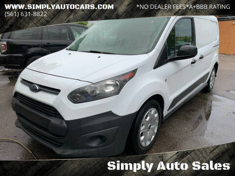 2018 Ford Transit Connect Cargo for sale at Simply Auto Sales in Palm Beach Gardens FL