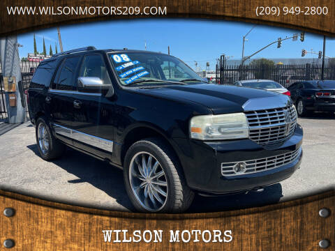 2008 Lincoln Navigator for sale at WILSON MOTORS in Stockton CA