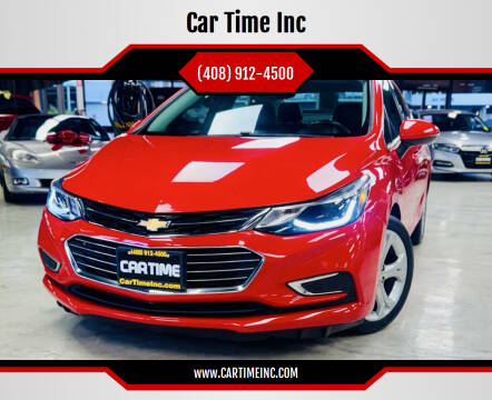 2017 Chevrolet Cruze for sale at Car Time Inc in San Jose CA