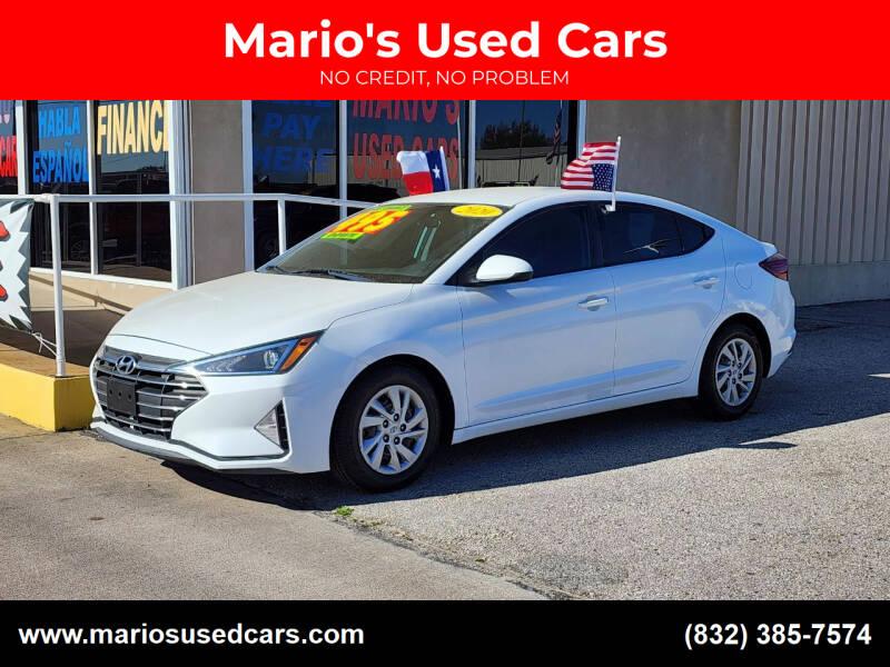 2020 Hyundai Elantra for sale at Mario's Used Cars in Houston TX