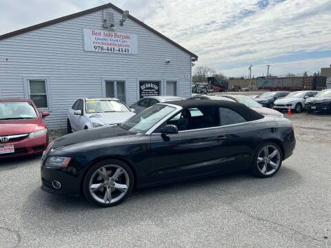 2011 Audi A5 for sale at BEST AUTO BARGAIN inc. in Lowell MA
