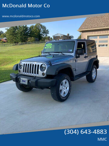 2013 Jeep Wrangler for sale at McDonald Motor Co in Harrisville WV