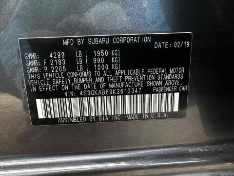 2019 Subaru Impreza 2.0i