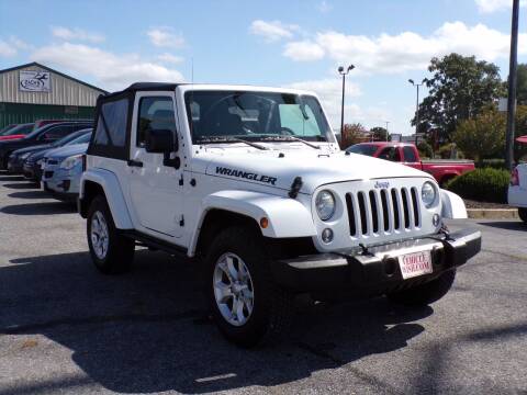 2016 Jeep Wrangler for sale at Vehicle Wish Auto Sales in Frederick MD