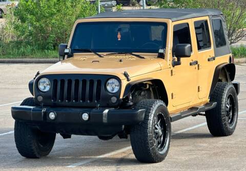 2014 Jeep Wrangler Unlimited for sale at Hadi Motors in Houston TX