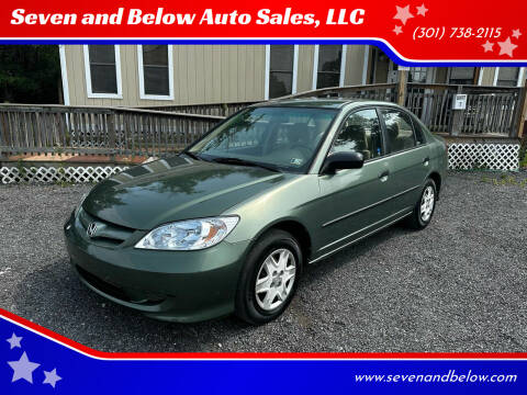 2004 Honda Civic for sale at Seven and Below Auto Sales, LLC in Rockville MD