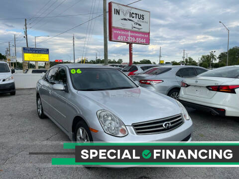 2006 Infiniti G35 for sale at Invictus Automotive in Longwood FL