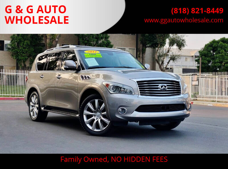 2011 Infiniti QX56 for sale at G & G AUTO WHOLESALE in North Hollywood CA