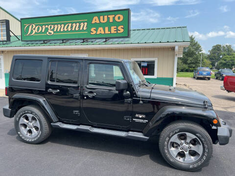 2016 Jeep Wrangler Unlimited for sale at Borgmann Auto Sales in Norfolk NE