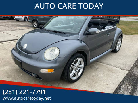 2005 Volkswagen New Beetle Convertible for sale at AUTO CARE TODAY in Spring TX