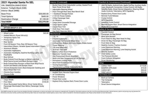 2021 Hyundai Santa Fe SEL