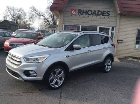 2019 Ford Escape for sale at Rhoades Automotive Inc. in Columbia City IN