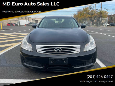 2009 Infiniti G37 Sedan for sale at MD Euro Auto Sales LLC in Hasbrouck Heights NJ