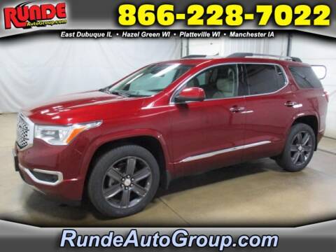 2017 GMC Acadia for sale at Runde PreDriven in Hazel Green WI