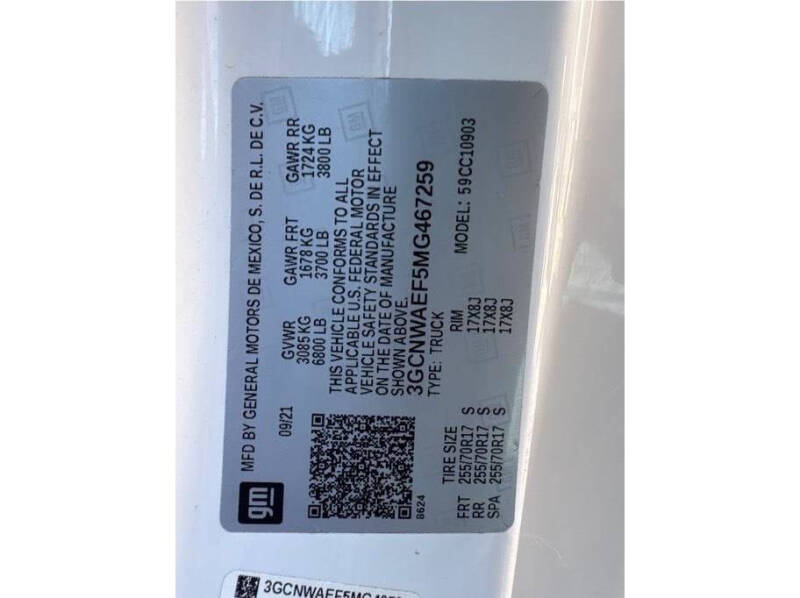 2021 Chevrolet Silverado 1500 Work Truck