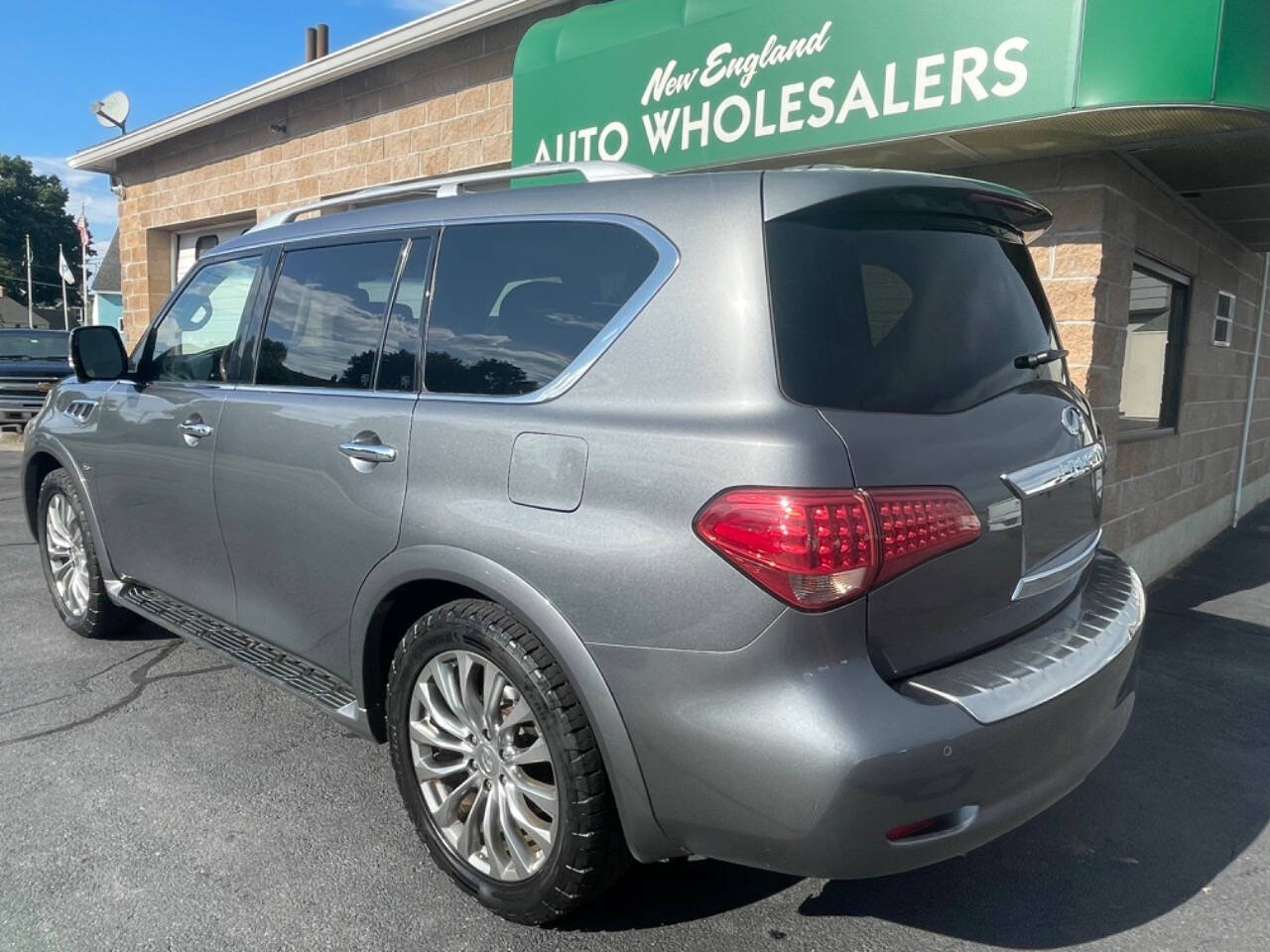 2017 INFINITI QX80 for sale at New England Wholesalers in Springfield, MA