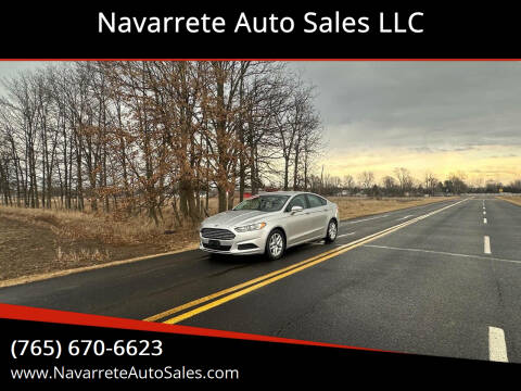 2016 Ford Fusion for sale at Navarrete Auto Sales LLC in Frankfort IN