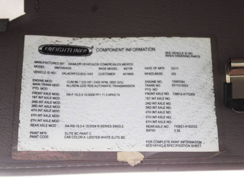 2018 Freightliner M2 106