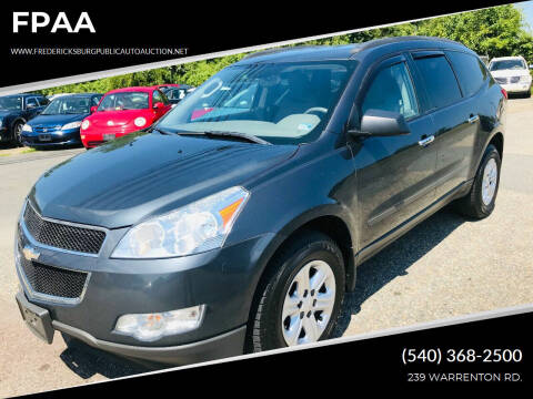 2012 Chevrolet Traverse for sale at FPAA in Fredericksburg VA