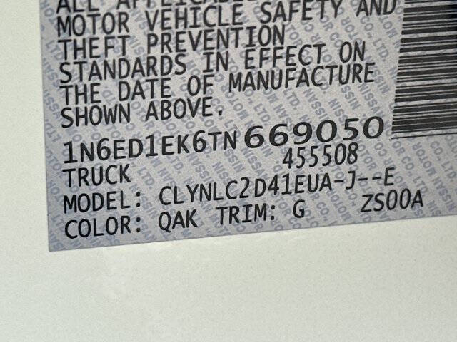 2026 Nissan Frontier SV