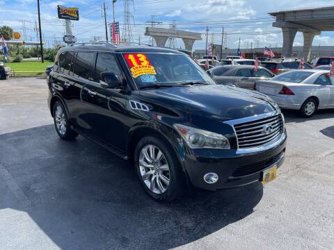 2013 Infiniti QX56 for sale at Texas 1 Auto Finance in Kemah TX
