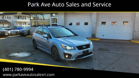 2012 Subaru Impreza for sale at Park Ave Auto Sales and Service in Cranston RI