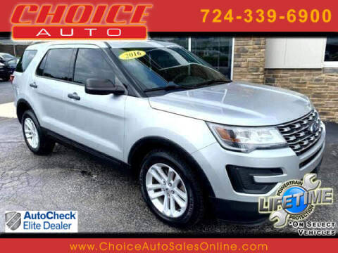 2016 Ford Explorer for sale at CHOICE AUTO SALES in Murrysville PA