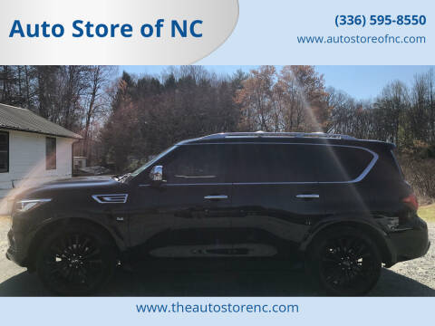 2018 Infiniti QX80 for sale at Auto Store of NC in Walnut Cove NC