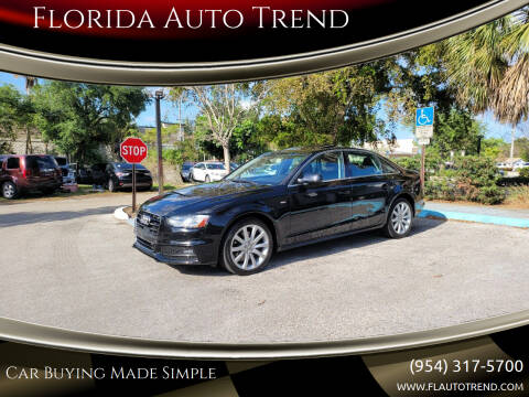 2014 Audi A4 for sale at Florida Auto Trend in Plantation FL