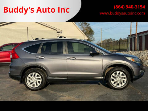 2016 Honda CR-V for sale at Buddy's Auto Inc 1 in Pendleton SC