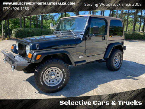 2003 Jeep Wrangler for sale at Selective Cars & Trucks in Woodstock GA