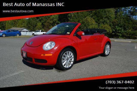 2008 Volkswagen New Beetle Convertible for sale at Best Auto of Manassas INC in Manassas VA