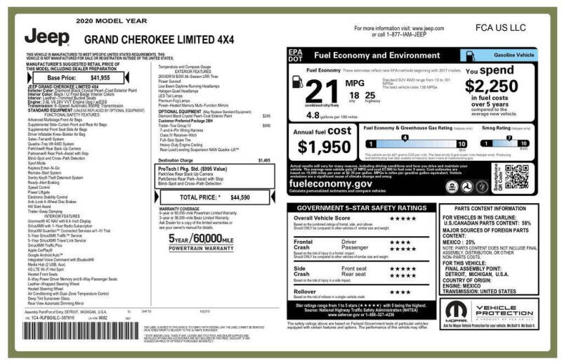 2020 Jeep Grand Cherokee Limited