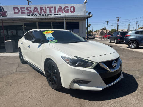 2016 Nissan Maxima for sale at DESANTIAGO AUTO SALES in Yuma AZ